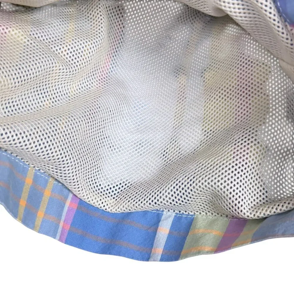 J.Crew Original Plaid Board Short Men's 29 Lined Swim Trunks Blue Purple Summer